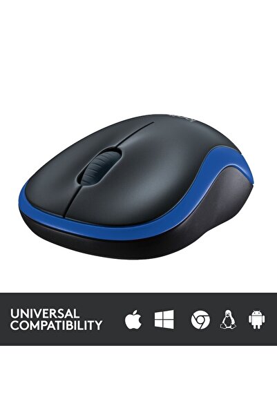 logitech Ποντίκι M185, USB, Albastru