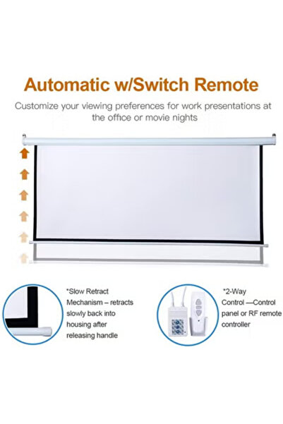 Taimi SCREEN PROJECTOR ELECTRIC With remote size 150X150cm