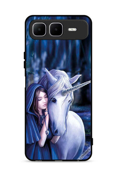 Covernex غطاء حماية من إنفينيكس سمارت 10 بلس بتصميم فتاة وحيد القرن