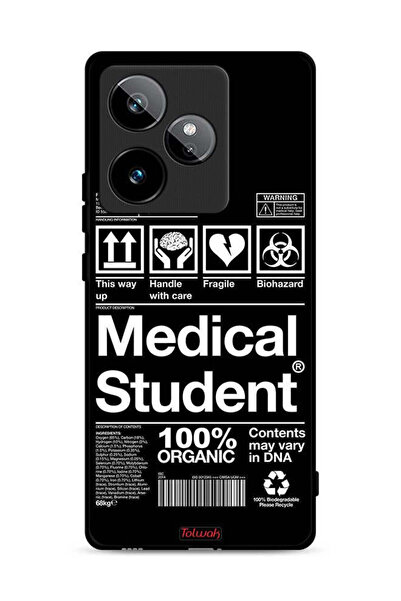 Tolwak غطاء حماية لهاتف Realme GT 7 5G، ملصق طالب الطب