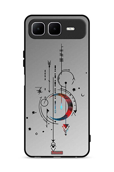 Tolwak غطاء حماية لهاتف إنفينيكس سمارت 10 بلس بنقشة قمر وسهام فنية