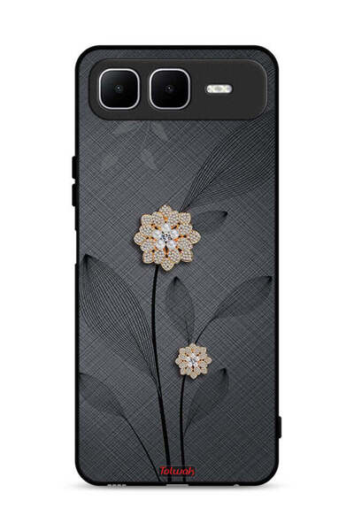 Tolwak غطاء حماية لهاتف إنفينيكس سمارت ١٠ بلس برسومات زهور ماسية