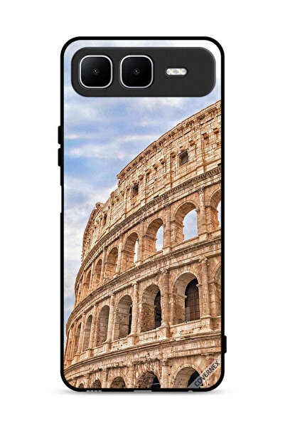 Covernex غطاء حماية لهاتف Infinix Smart 10 Plus بتصميم مبنى عتيق
