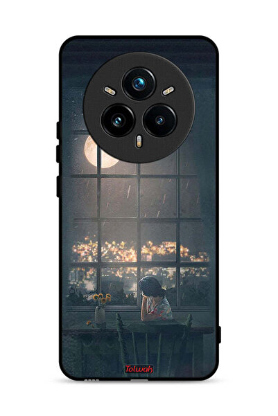 Tolwak غطاء حماية لهاتف Realme 14 Pro 5G برسم فن القمر
