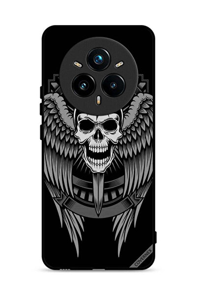 Covernex غطاء حماية لهاتف Realme 14 Pro Plus 5G بتصميم جمجمة وأجنحة نسر