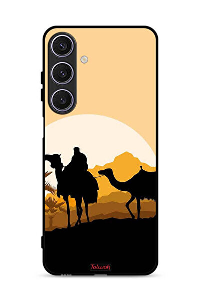 Tolwak غطاء حماية لهاتف سامسونج جالاكسي A17 برسومات جمال في الصحراء