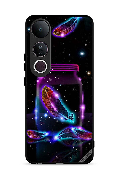 Covernex غطاء حماية لهاتف Vivo V50 Lite بتصميم ريش في جرة