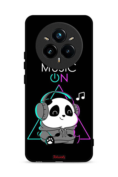 Tolwak غطاء حماية لهاتف Realme 14 Pro Plus 5G بطبعة موسيقى الباندا