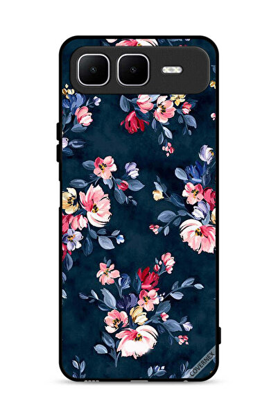 Covernex غطاء حماية لهاتف إنفينيكس سمارت 10 بلس مزين بزهور مرسومة يدويًا