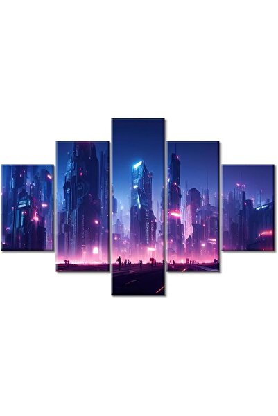 Today Idea لوحة جدارية من قماش السايبربانك من تصميم Today Idea