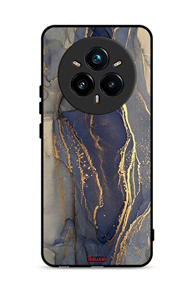 Tolwak غطاء حماية لهاتف Realme 14 Pro 5G بنقشة رخامية لامعة