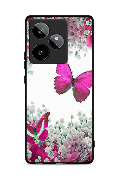 Covernex غطاء حماية لهاتف Realme GT 7 5G برسومات فراشات جميلة وورود صغيرة