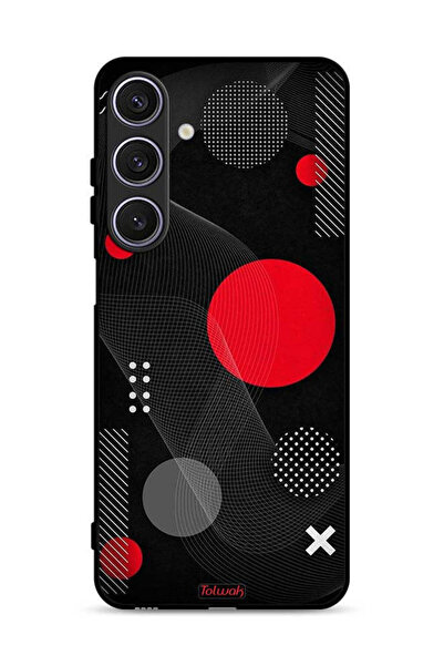 Tolwak غطاء حماية لهاتف سامسونج جالاكسي A17 بنمط دائري ومتقاطع