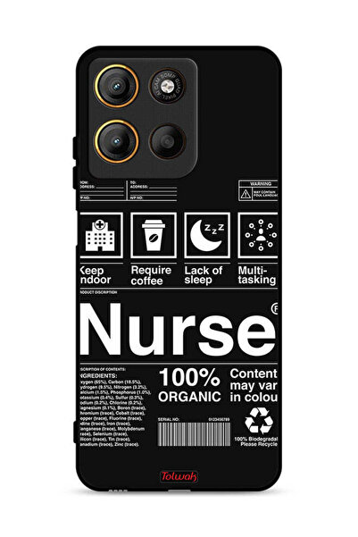 Tolwak غطاء حماية موتورولا موتو جي 15 - ملصق ممرضة