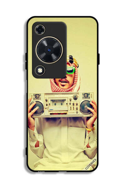 Covernex غطاء حماية لهاتف هواوي نوفا Y63 يحمل جهاز موسيقى عتيق