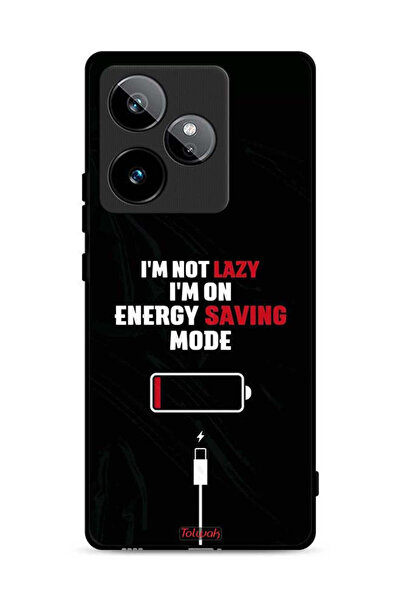 Tolwak غطاء حماية لهاتف Realme GT 7 5G أنا لست كسولاً، أنا في وضع توفير الطاقة