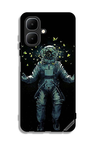 Covernex غطاء حماية لهاتف إنفينيكس سمارت 10 - رائد فضاء وفراشات