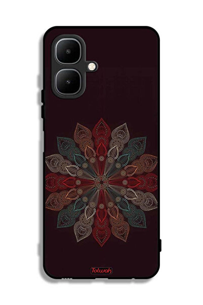 Tolwak غطاء حماية لهاتف إنفينيكس سمارت 10 بنقشة زهرة ماندالا