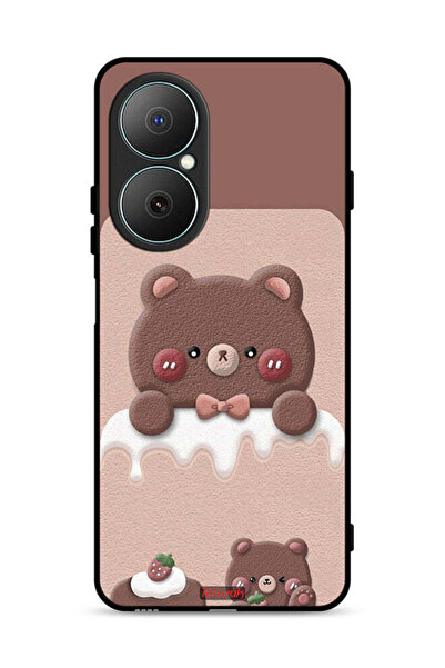 Tolwak غطاء حماية لهاتف هواوي نوفا Y73 بتصميم دب الفراولة