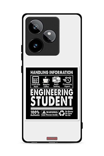 Tolwak غطاء حماية لهاتف Realme GT 7 5G، ملصق طالب هندسة