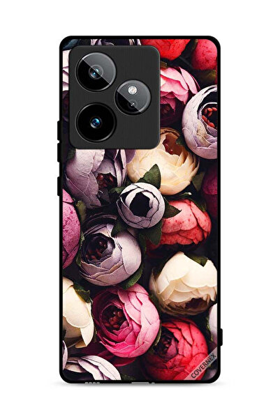 Covernex غطاء حماية لهاتف Realme GT 7T 5G بلون الورود المخروطية الداكنة