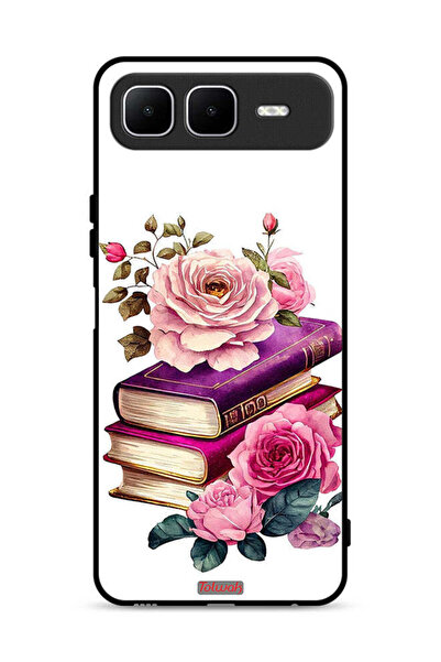 Tolwak Infinix Smart 10 Plus Protective Case Cover Roses And Books