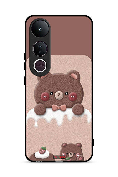 Tolwak غطاء حماية فيفو V50 لايت بتصميم دب الفراولة