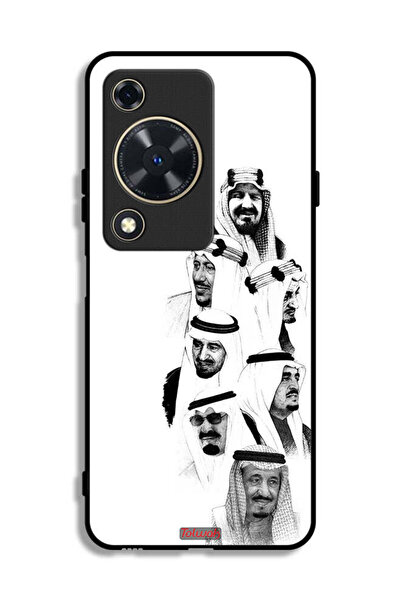 Tolwak Huawei Nova Y72S Protective Case Cover Saudi Kings Art B_W