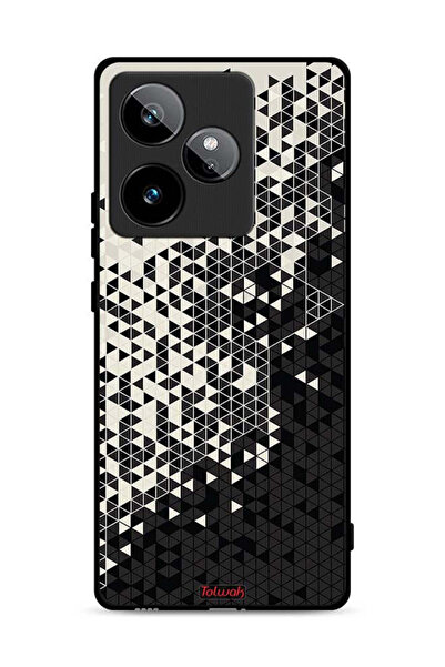 Tolwak غطاء حماية لهاتف Realme GT 7 5G بنمط مثلث فني رقمي