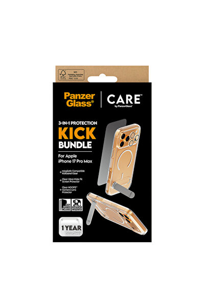 Panzer Glass CARE Protection Package 3-in-1 Feature Kick iPhone 17 Pro Max - Clear