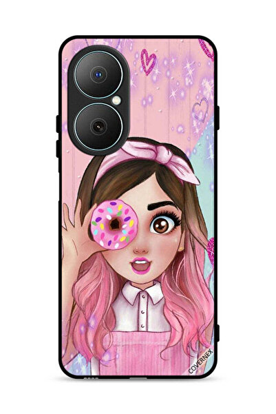 Covernex غطاء حماية لهاتف هواوي نوفا Y73 برسومات فتاة محبة للدونات