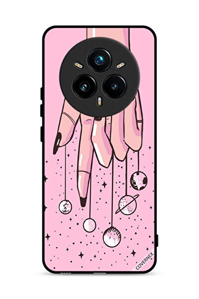 Covernex غطاء حماية Realme 14 Pro 5G مزين برسومات كواكب معلقة على الأصابع