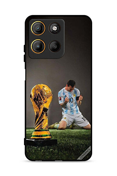 Covernex غطاء حماية لهاتف موتورولا موتو جي 15 بطبعة ليو ميسي وكأس الفيفا
