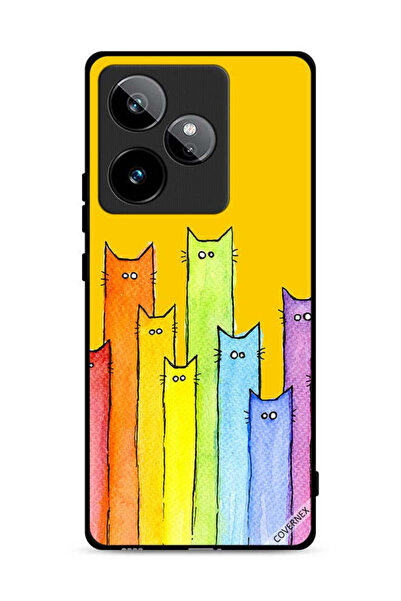 Covernex غطاء حماية لهاتف Realme GT 7 5G برسومات قطة