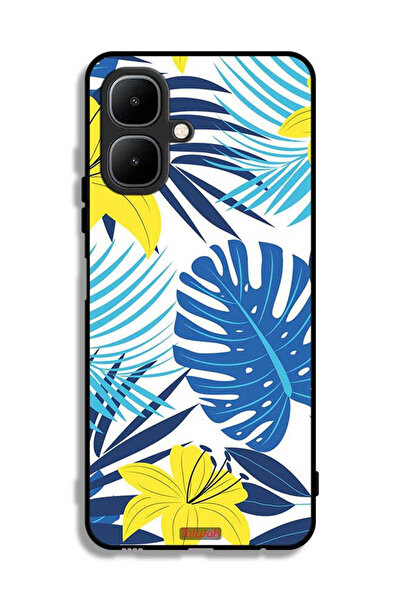 Tolwak غطاء حماية لهاتف إنفينيكس سمارت 10 بنقشة ريش وزهور