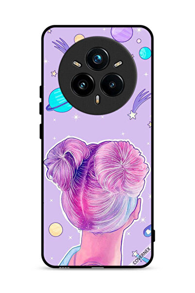 Covernex غطاء حماية لهاتف Realme 14 Pro 5G برسومات فتاة ونجوم الفضاء
