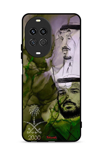 Tolwak غطاء حماية لهاتف هواوي نوفا 14 برو 5G، ملصق فني للملك سلمان وولي العهد...