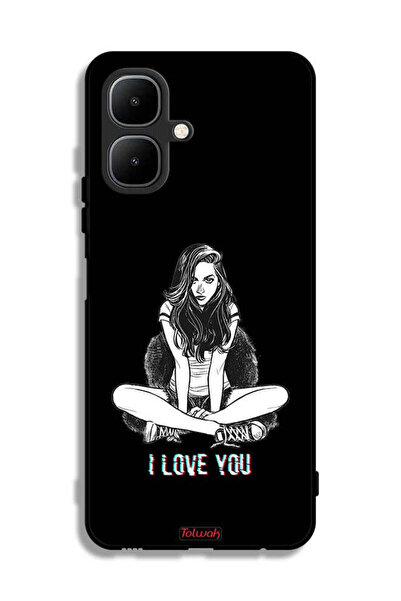 Tolwak غطاء حماية لهاتف Infinix Smart 10 بتصميم "أحبك"