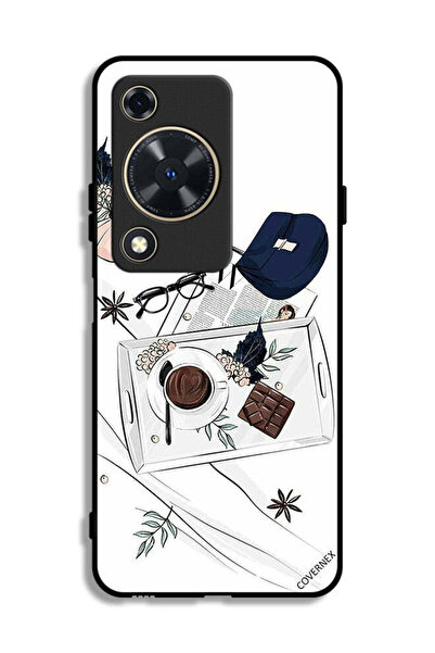 Covernex غطاء حماية لهاتف هواوي نوفا Y63 بتصميم فن القهوة والشوكولاتة