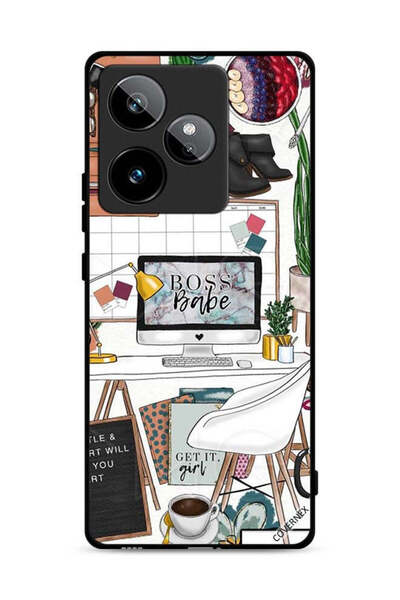 Covernex غطاء حماية لهاتف Realme GT 7T 5G بمقطع فني من Boss Babe