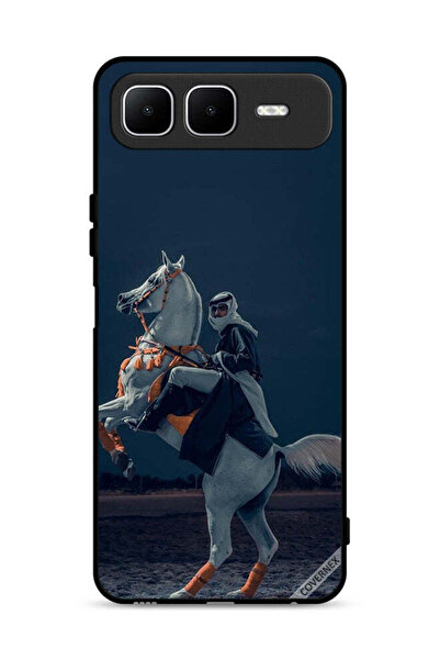 Covernex غطاء حماية لجهاز Infinix Smart 10 Plus، شاب على حصان