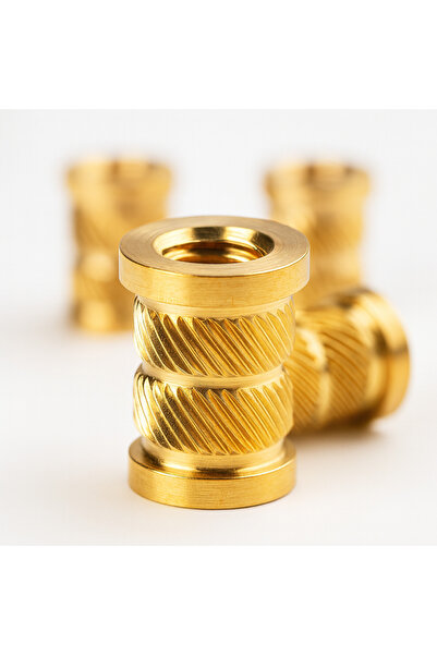 3Do.Lab Pirinç 1/4 Inch Insert Vida Somunu – Kamera Rig ve 3D Yazıcı Uyumlu Bağlantı Parçası (10'lu Paket)