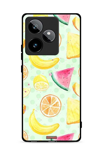 Tolwak غطاء حماية لهاتف Realme GT 7 5G برسومات فواكه وألوان مائية