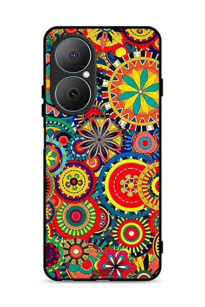 Tolwak غطاء حماية لهاتف هواوي نوفا Y73 بنمط ماندالا ملون