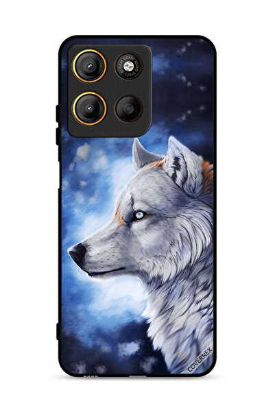 Covernex Motorola Moto G15 Protective Case Cover Wolf Paint Art