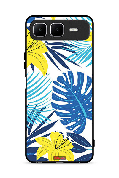 Tolwak غطاء حماية لهاتف إنفينيكس سمارت 10 بلس بنقشة ريش وزهور