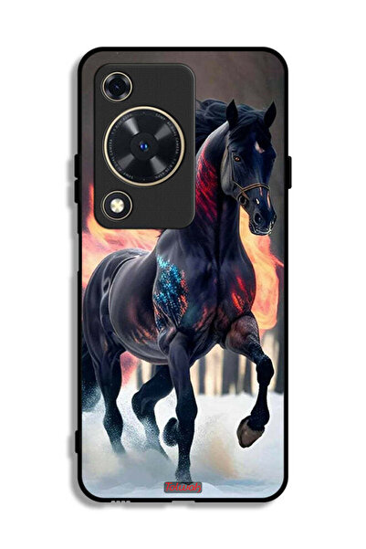 Tolwak Huawei Nova Y72S Protective Case Cover Horse Hd
