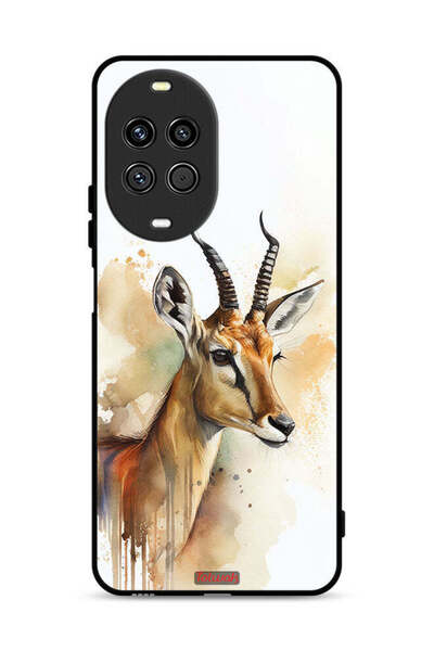 Tolwak غطاء حماية لهاتف هواوي نوفا 14 5G، رسم غزال تجريدي