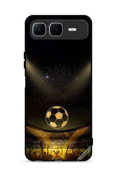 Covernex غطاء حماية لهاتف Infinix Smart 10 Plus، أسود، بخلفية فيلم كرة قدم كل...