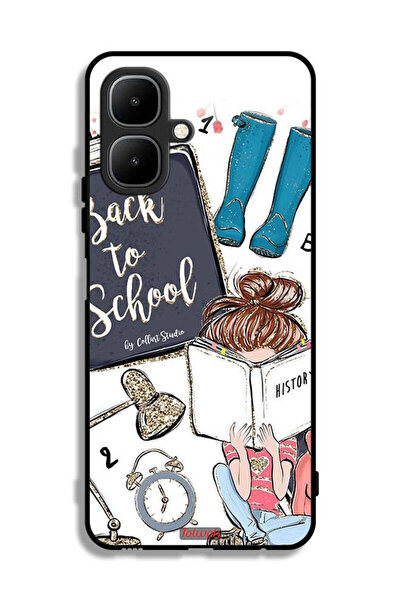 Tolwak غطاء حماية لهاتف Infinix Smart 10 - فتاة في المدرسة تقرأ التاريخ